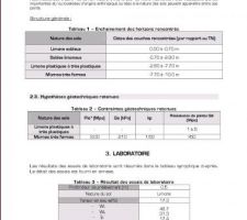 Etude de sol - 2