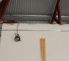 Préparation pour la pose du plafond