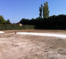 Travaux de viabilisation et cr&eacute;ation du chemin d'acc&egrave;s.