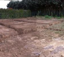 Fondation a 1m de profondeur suite a étude de sol