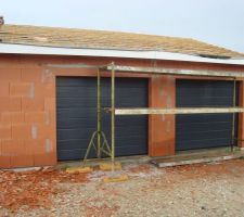 Portes du garage posées