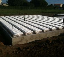 Hourdis polystyr&egrave;ne et poutrelles arm&eacute;es