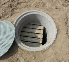 Pompe de surface (qui sera posée sur la plaque en bois)