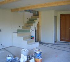 Detail escalier realisation en aglo 22