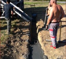 Remplissage des fouilles !