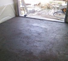 La chape du garage!...