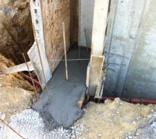 Murs de la cave : reprise de la liaison entre cave et vide sanitaire