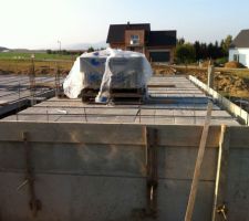 La préparation de la dalle du garage
