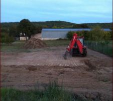 Le d&eacute;but du terrassement