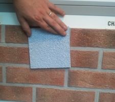 Les briquettes que nous avons choisi et l'enduit