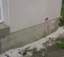 Probléme de découpe du crépis sur contour de la maison