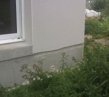 Probléme de découpe du crépis sur contour de la maison