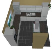 Projet cuisine vu d'en haut
