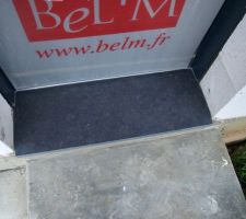 Seuil en pierre bleue