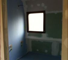 Ma salle d'eau bleue...