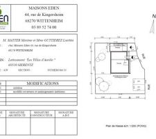 Plan final de l'implantation de la maison