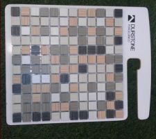 Mosa&iuml;que Sol douche   frise salle de bain