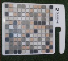 Mosaïque Sol douche   frise salle de bain