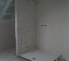 FABRICATION DU MUR POUR LA DOUCHE