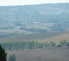 Vue sur le Lotissement du haut de la commune du Castera