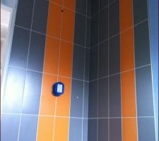 Joints blancs sont finis sur le coin douche...