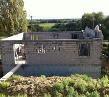 Prise de vue de derriere la maison