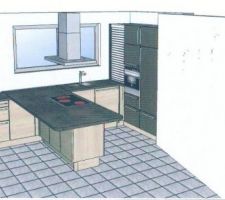 Cuisine - vue 3D