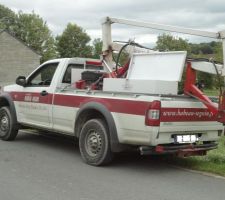 Visite du terrain avec Babeau Seguin. Carotage effectu&eacute;.
