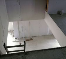 Tremie pour l'escalier