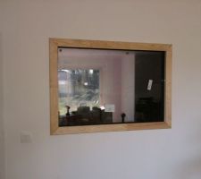 Cadre bois pour vitre interieur