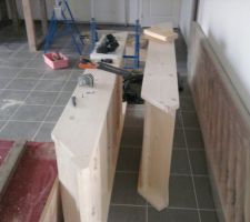 Je coupe un escalier droit en deux ,attention a pas se rater !!