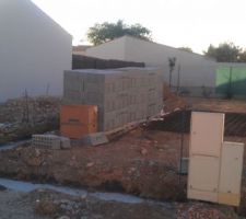 Fondations muret-garage