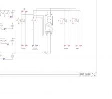 Plan des commandes des eclairages. Le système sera de plus commandé par un écran tactile par le biais d'un automate. Celui-ci asservira les volets roulants et l'alarme.
Serveur internet et serveur multimédia suivra le projet