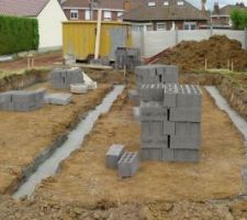 Les semelles de fondation de notre futur chez nous !!
