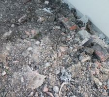 Terrain après la tranché pour ERDF 
SUPER LE NETTOYAGE