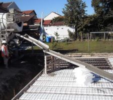 Arrivée de la bétonniere