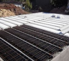 Isolant et bac resine sur garage