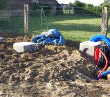 Visu gaine bleu 63 pour raccordement a la futur pompe