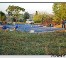 La dalle doit &ecirc;tre coul&eacute;e cet apr&egrave;s-midi