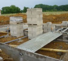 Préparation de la dalle de RDC