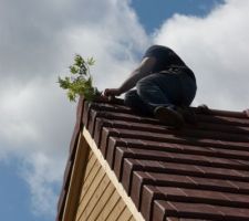 En mois de deux semaines, la maison est couverte