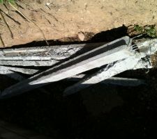 Vue des poutrelles cass&eacute;es