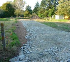 Empierrement acc&egrave;s chantier