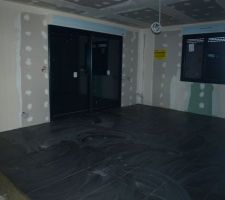 Carrelage dans le salon