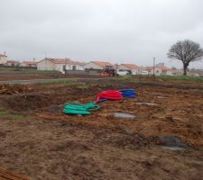 Coulage de la semelle de b&eacute;ton.