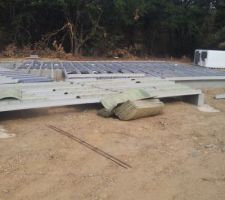 Le vide sanitaire de la terrasse