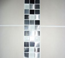 Frise inox et verre