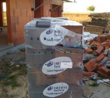 La palette de tuiles en terre cuite