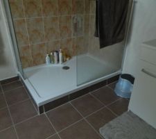 Finition du bac &agrave; douche
