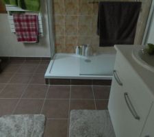 Finition du bac &agrave; douche